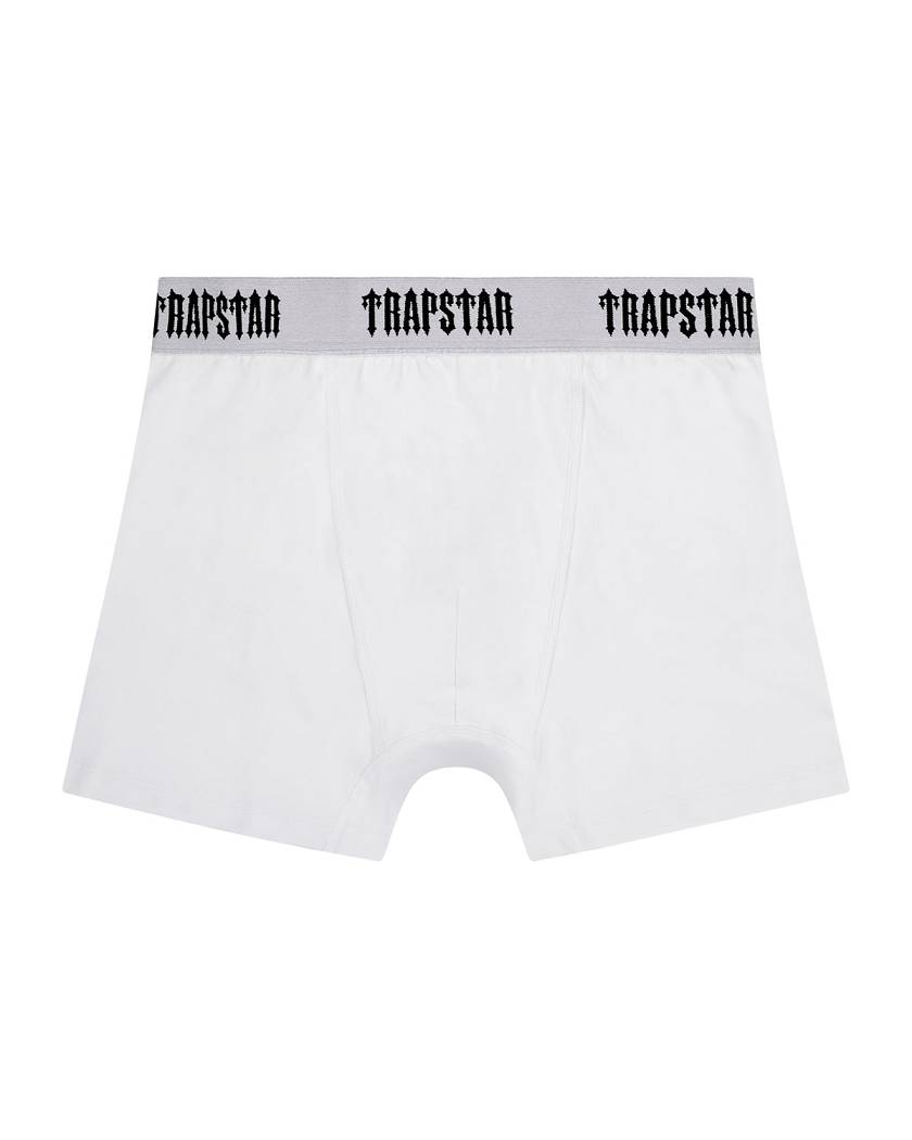Trapstar London 3 Pack Boxer Short Bílé | TS-65187