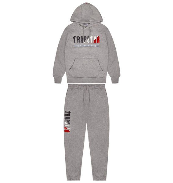 Trapstar London Chenille Decoded 2.0 Šedé Červené | TS-64885