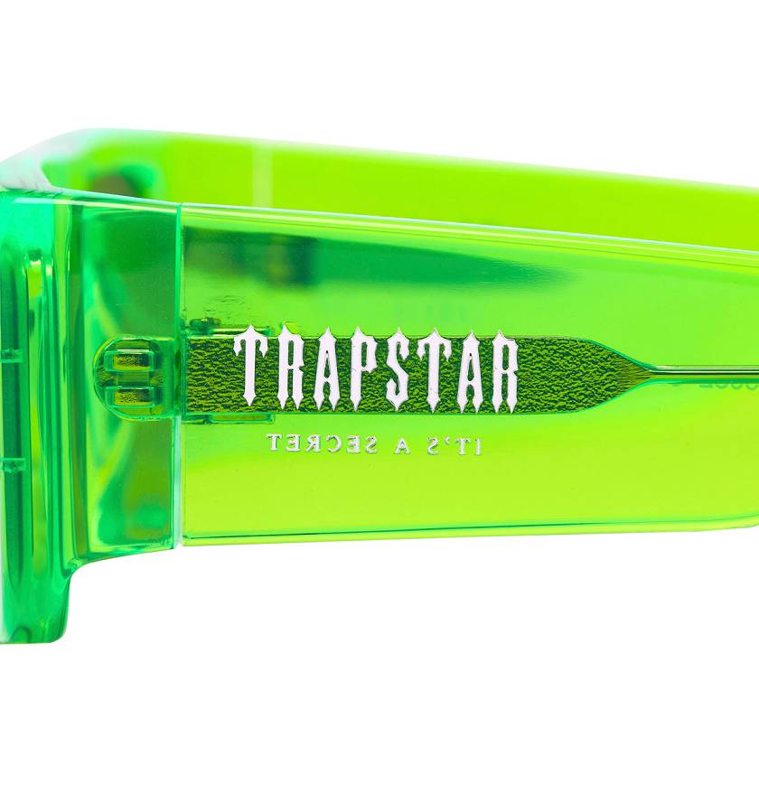 Trapstar London Decoded Acetate Sunglasses Zelene | TS-65075