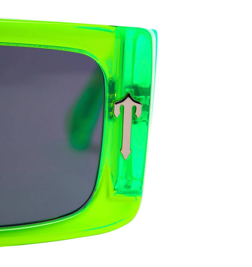 Trapstar London Decoded Acetate Sunglasses Zelene | TS-65075