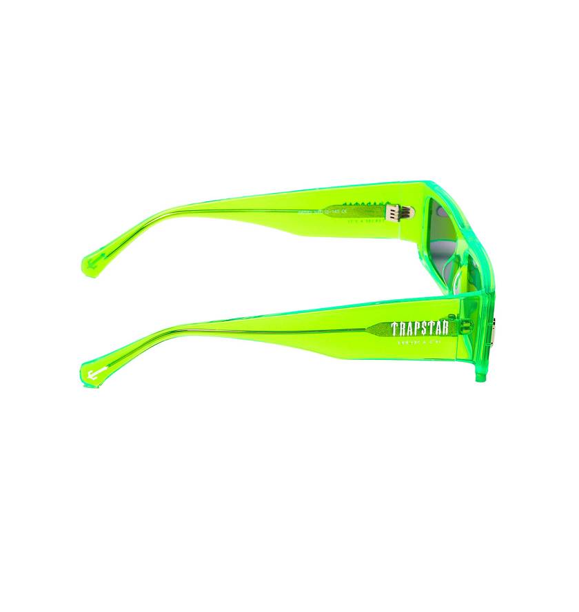 Trapstar London Decoded Acetate Sunglasses Zelene | TS-65075