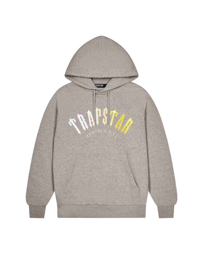 Trapstar London Decoded Hooded Gel Tracksuit Šedé | TS-65383
