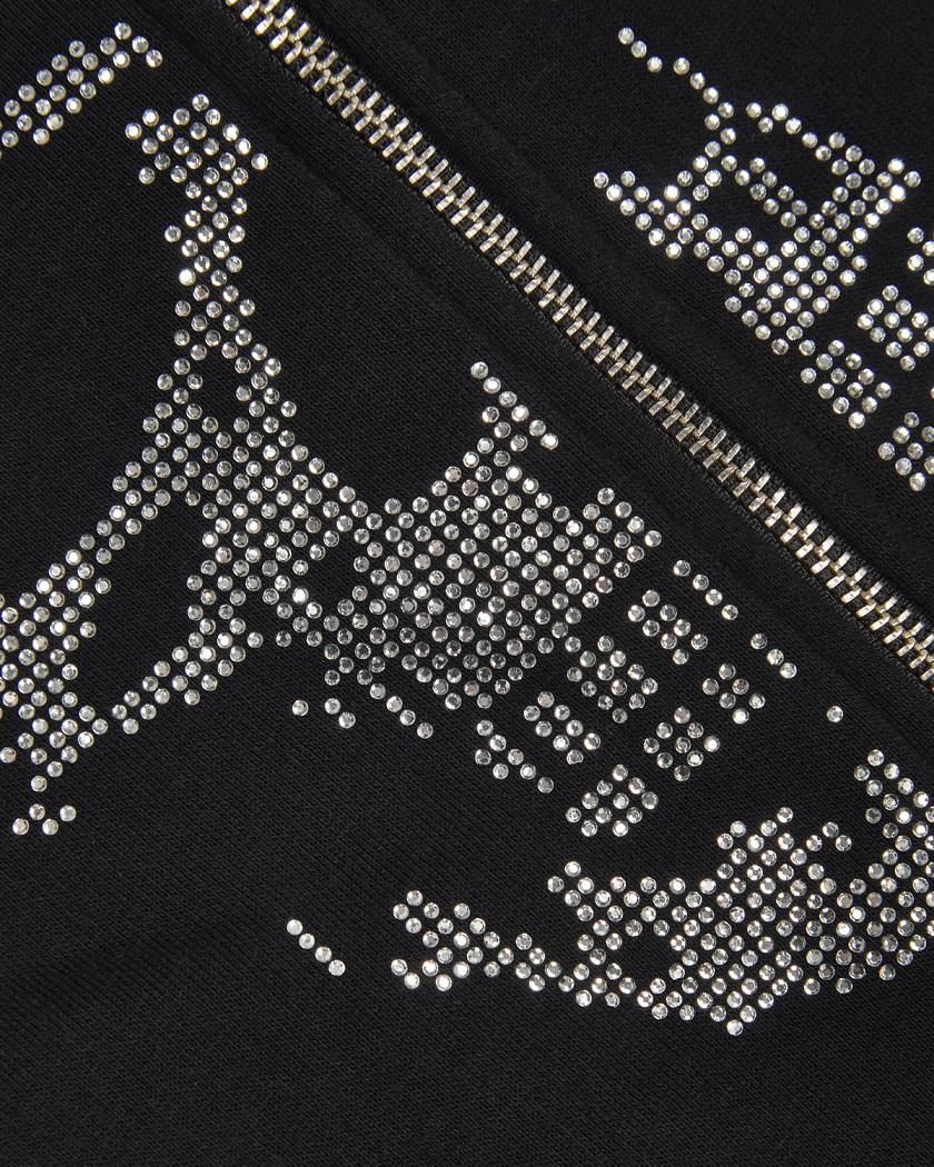 Trapstar London Decoded Skull Diamante Hoodie Černé | TS-65392