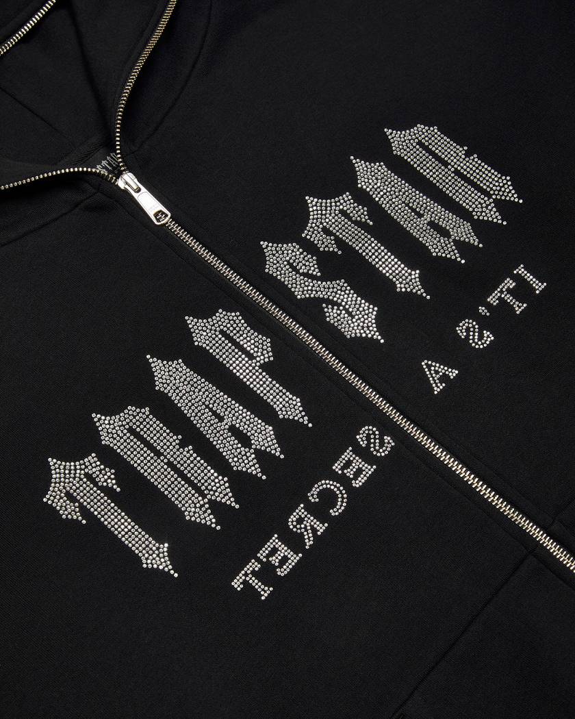 Trapstar London Decoded Skull Diamante Hoodie Černé | TS-65392