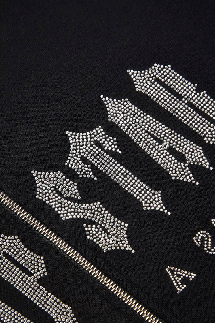 Trapstar London Decoded Skull Diamante Hoodie Černé | TS-65392