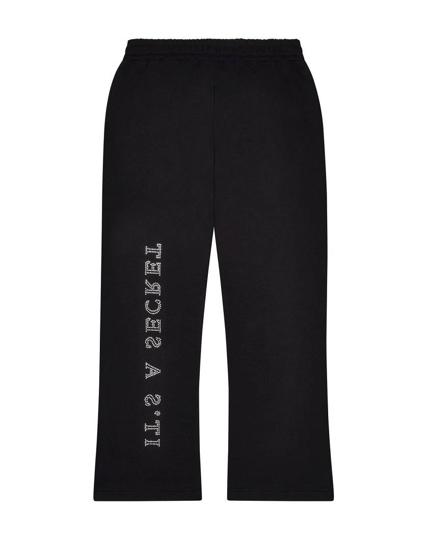Trapstar London Decoded Skull Diamante Jogger Černé | TS-65321