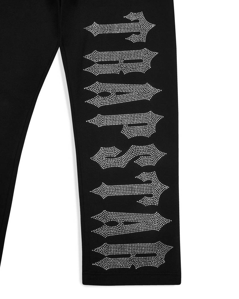 Trapstar London Decoded Skull Diamante Jogger Černé | TS-65321