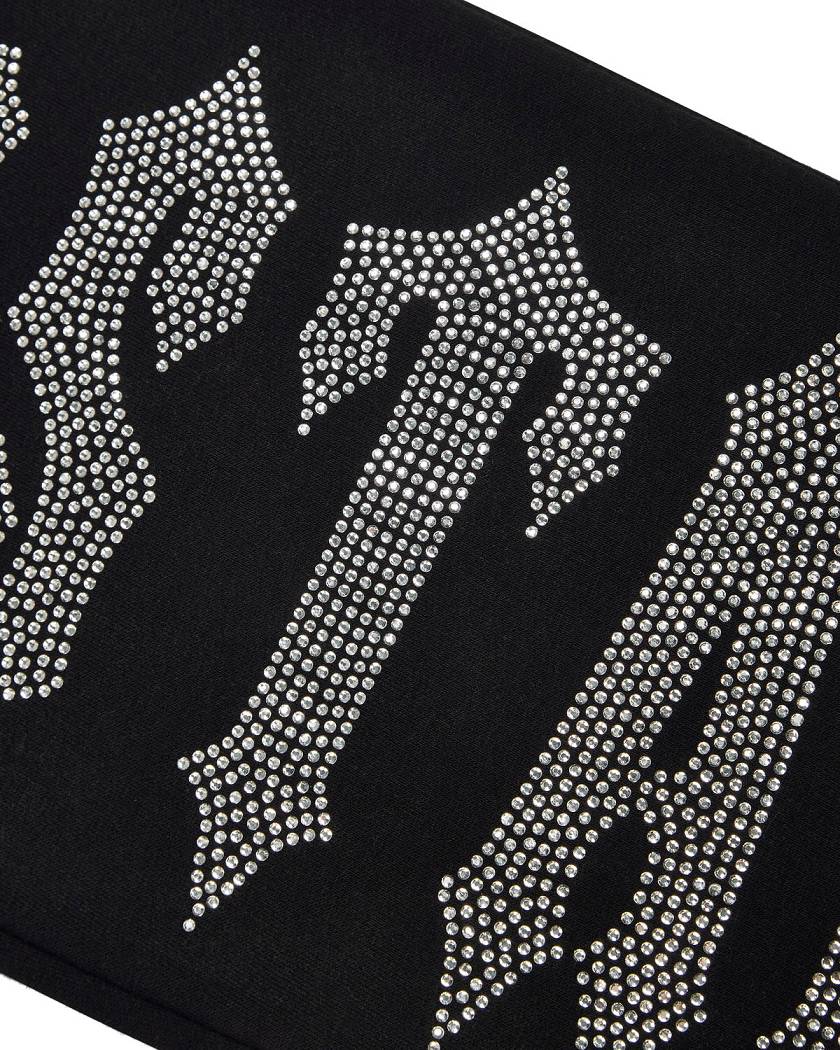 Trapstar London Decoded Skull Diamante Jogger Černé | TS-65321