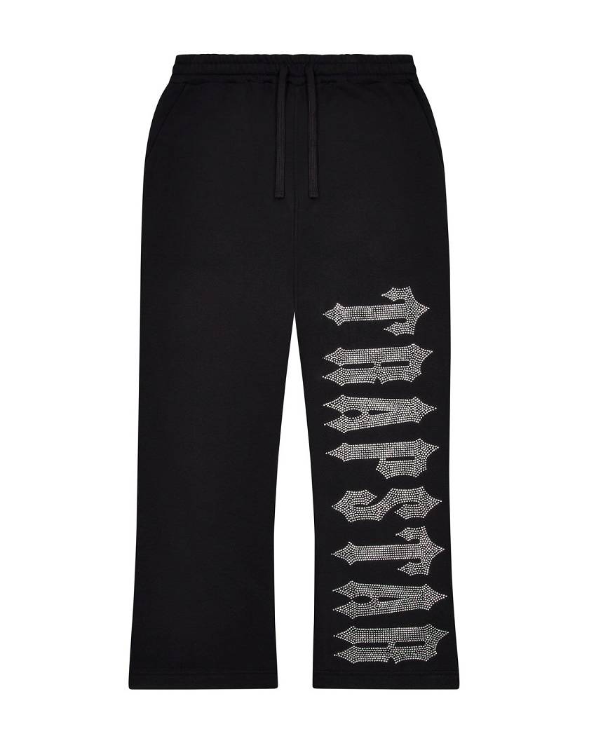 Trapstar London Decoded Skull Diamante Jogger Černé | TS-65321