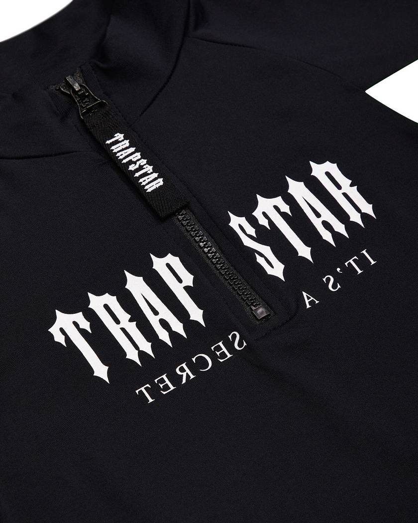 Trapstar London Decoded Zip LS Top Černé Zelene | TS-65114