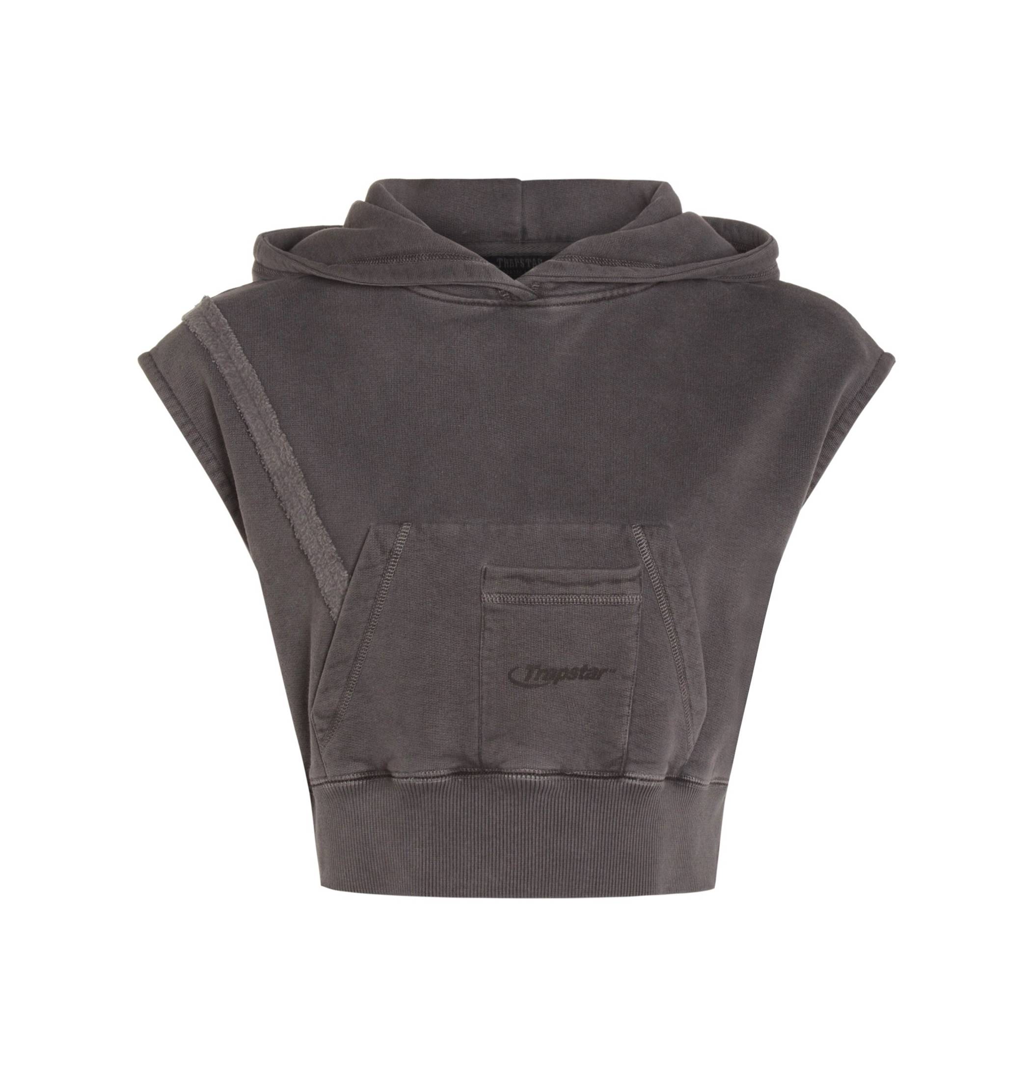 Trapstar London Deconstructed Cropped Sleeveless Hoodie Blankyt Světle Modré | TS-65127