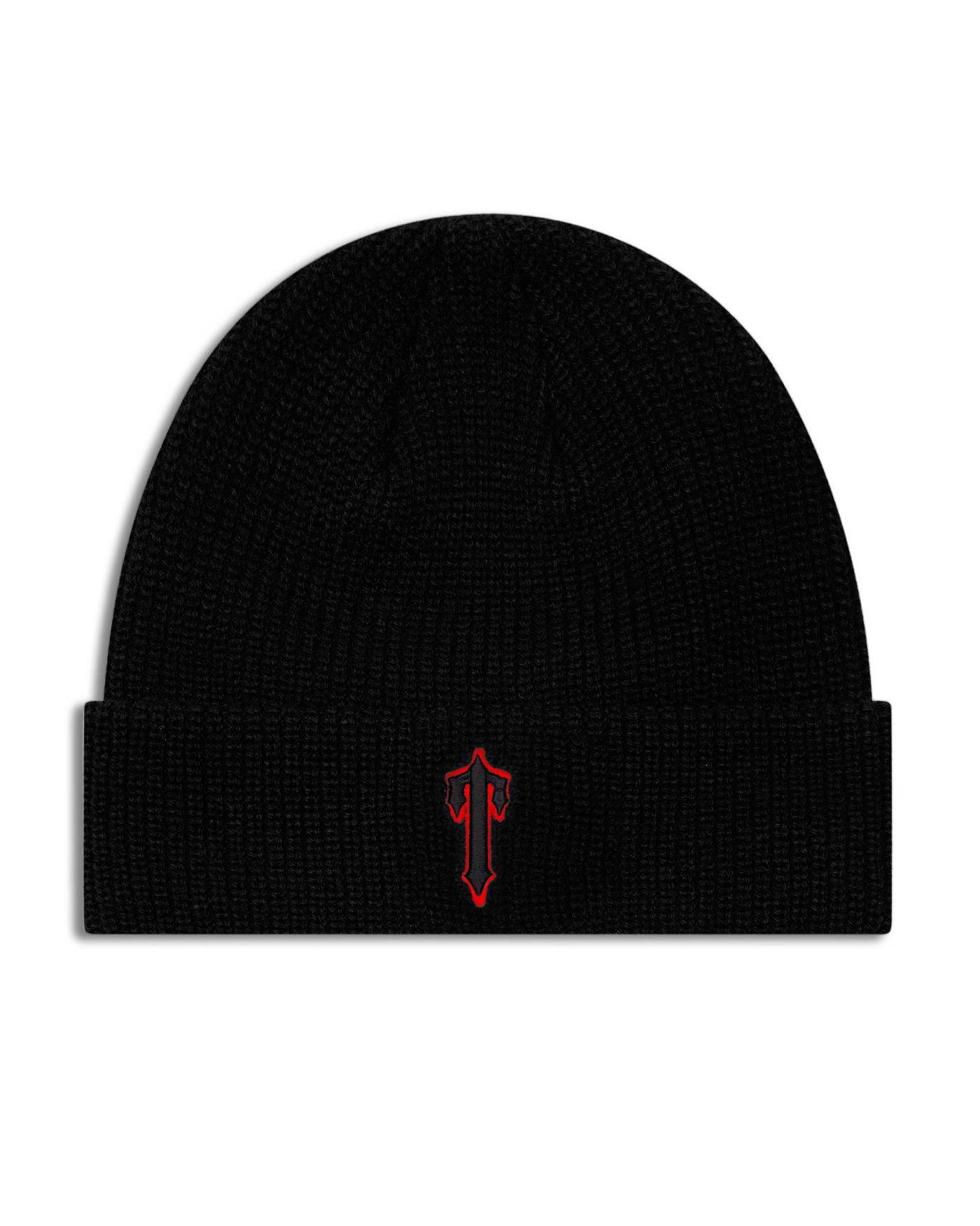 Trapstar London Foundation Beanie Černé Červené | TS-65208