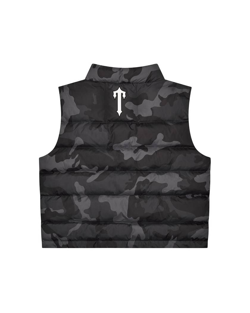 Trapstar London Foundation Gilet Šedé Maskáčové | TS-65447