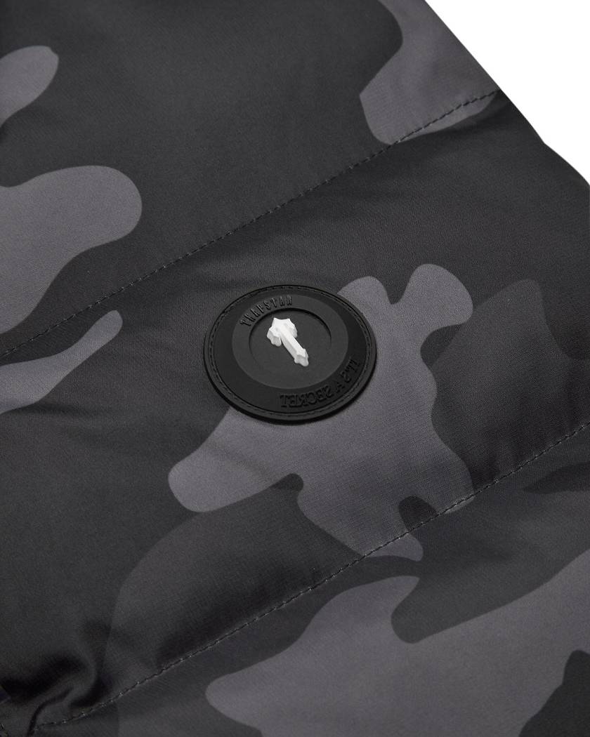 Trapstar London Foundation Gilet Šedé Maskáčové | TS-65447
