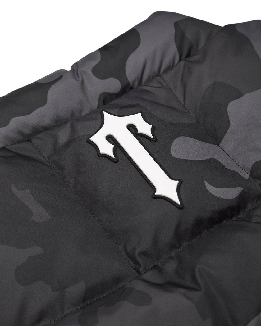 Trapstar London Foundation Gilet Šedé Maskáčové | TS-65447