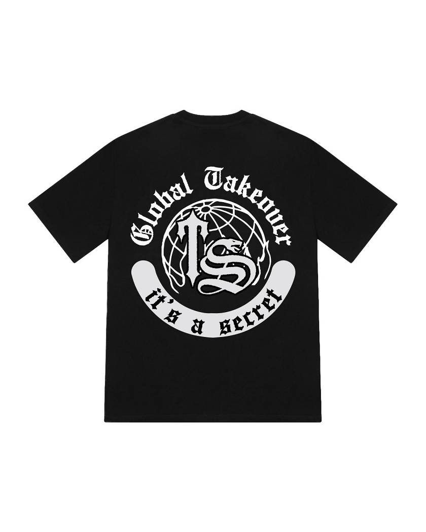 Trapstar London Global Takeover Print Tee Černé | TS-65253