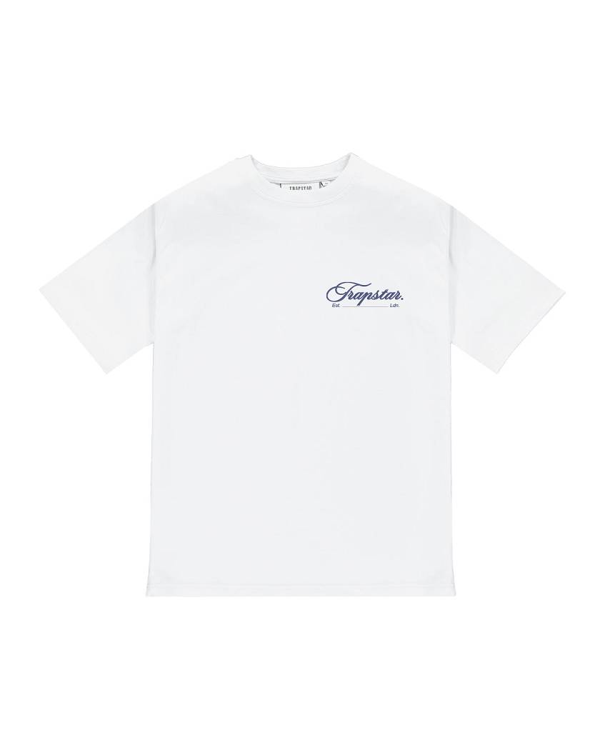 Trapstar London Global Tee Bílé | TS-65255
