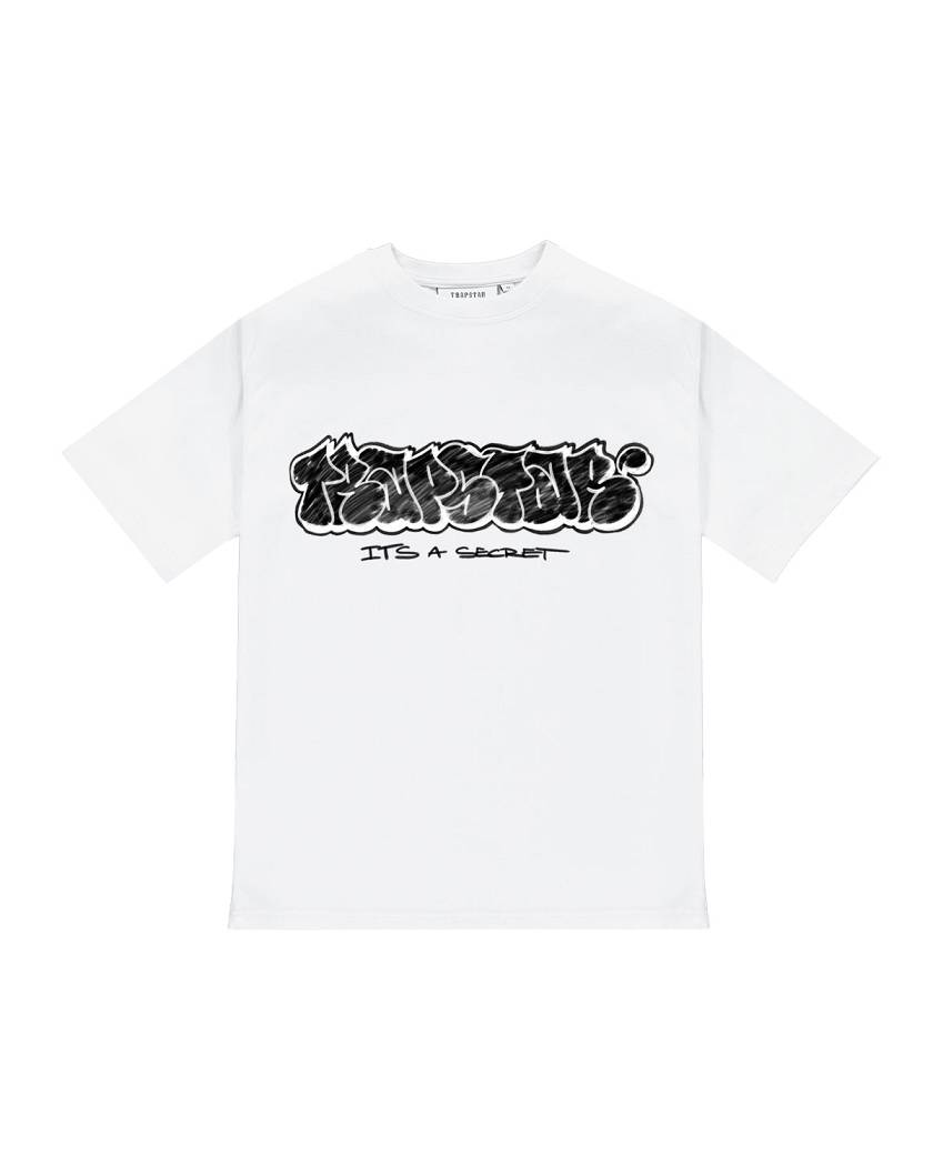 Trapstar London Graffiti Tee Bílé | TS-65256