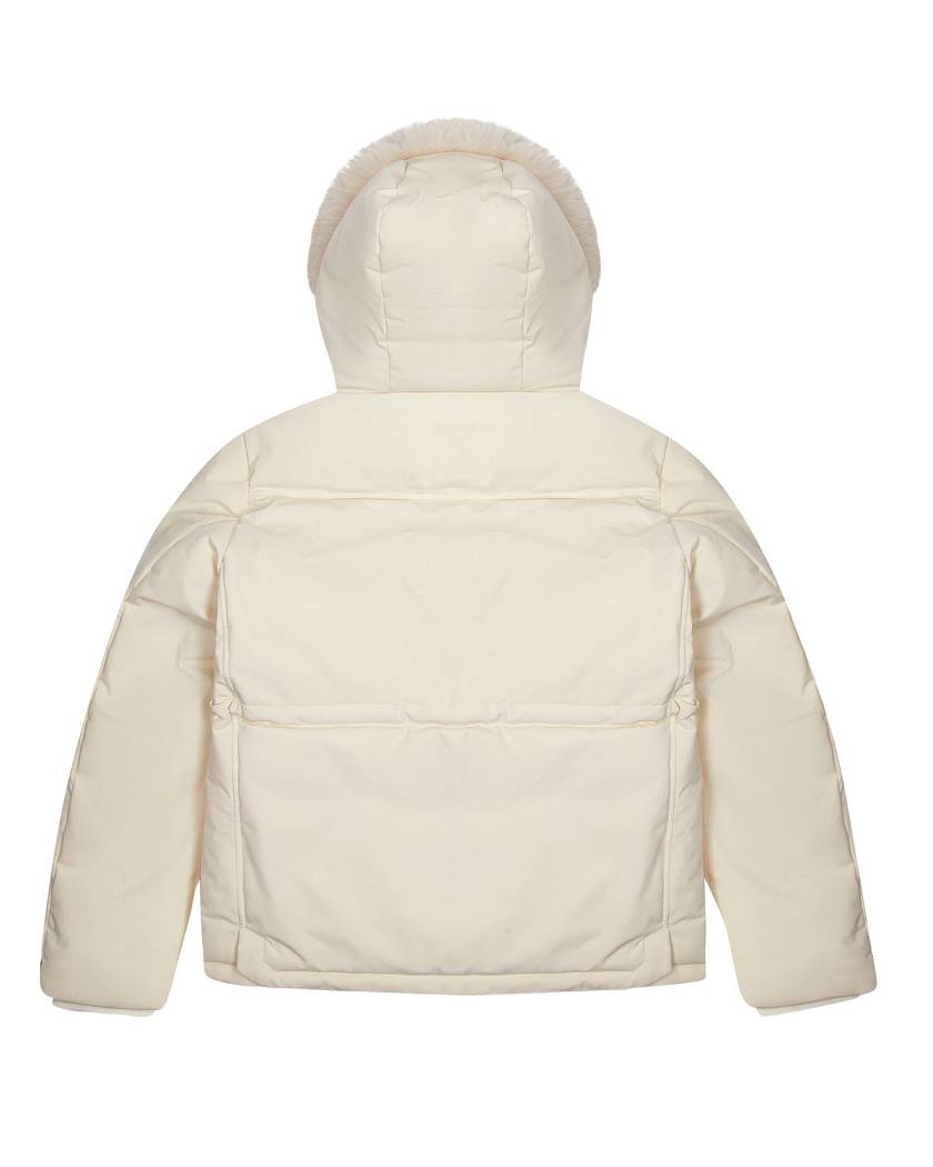 Trapstar London Hooded Irongate Parker Bílé | TS-65437