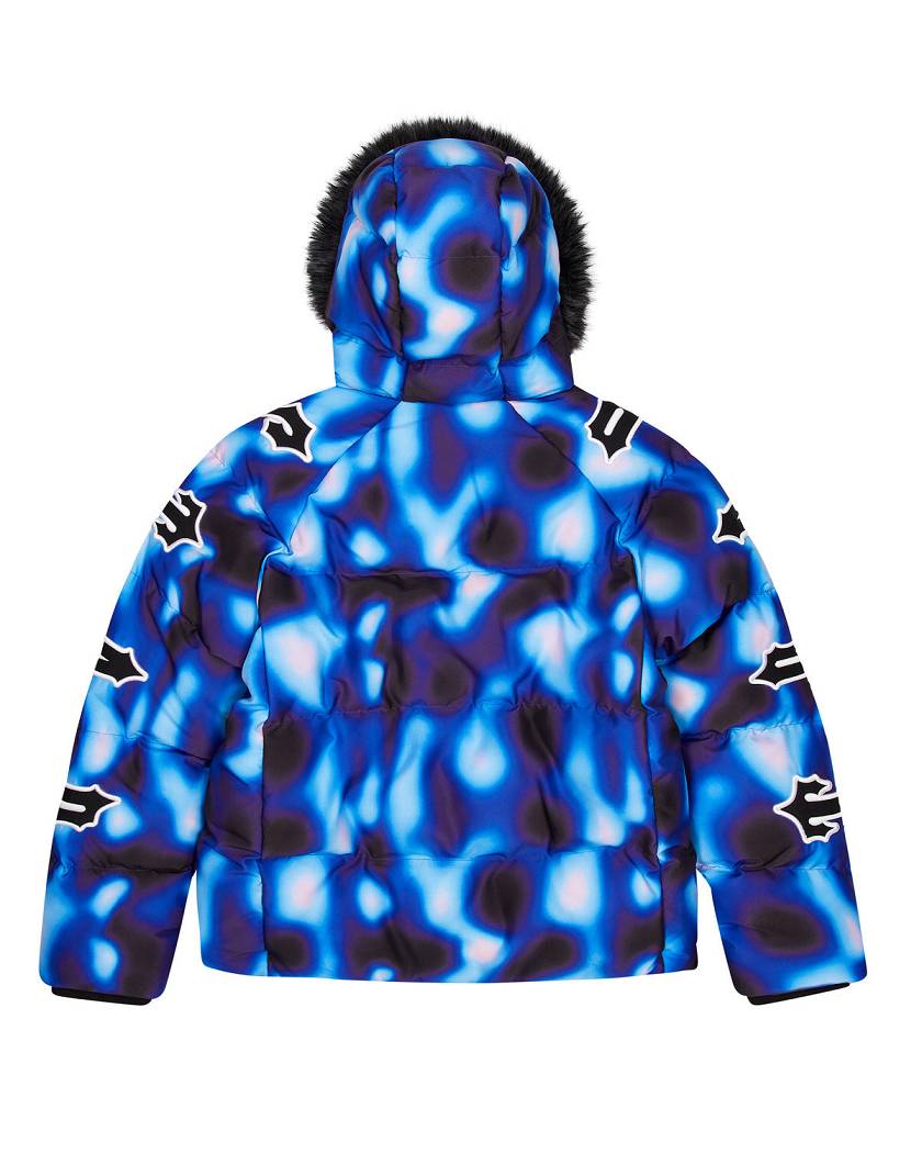 Trapstar London Hooded Irongate Sleeve Puffer Černé Blankyt | TS-65439