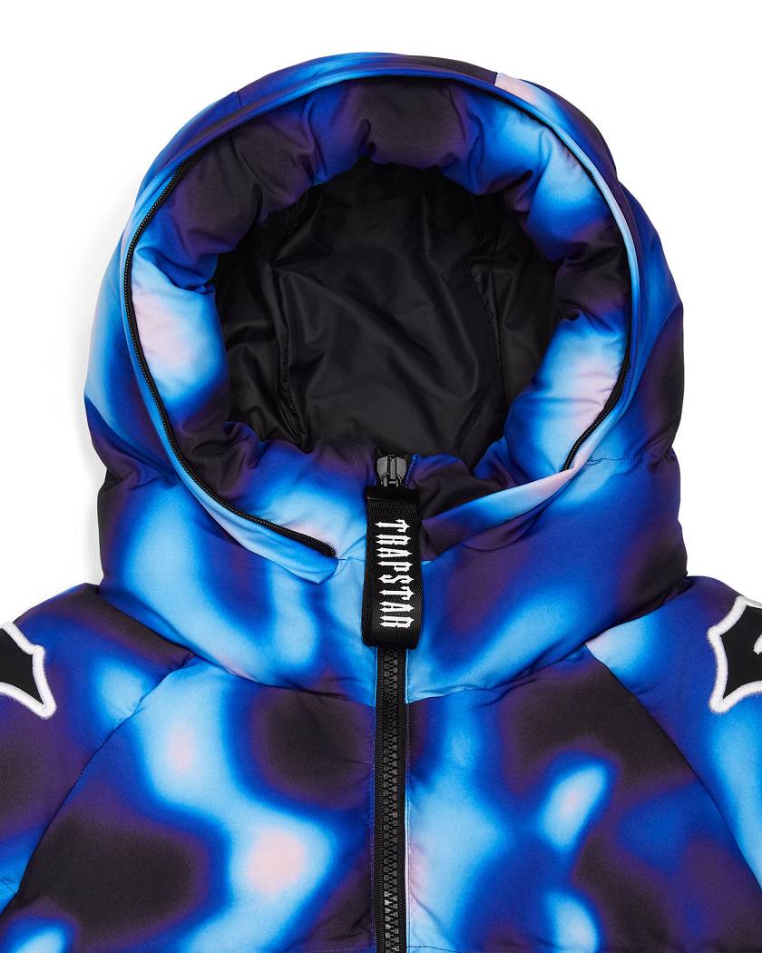 Trapstar London Hooded Irongate Sleeve Puffer Černé Blankyt | TS-65439