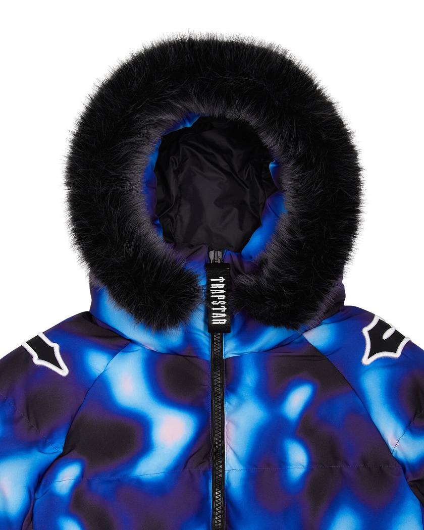 Trapstar London Hooded Irongate Sleeve Puffer Černé Blankyt | TS-65439
