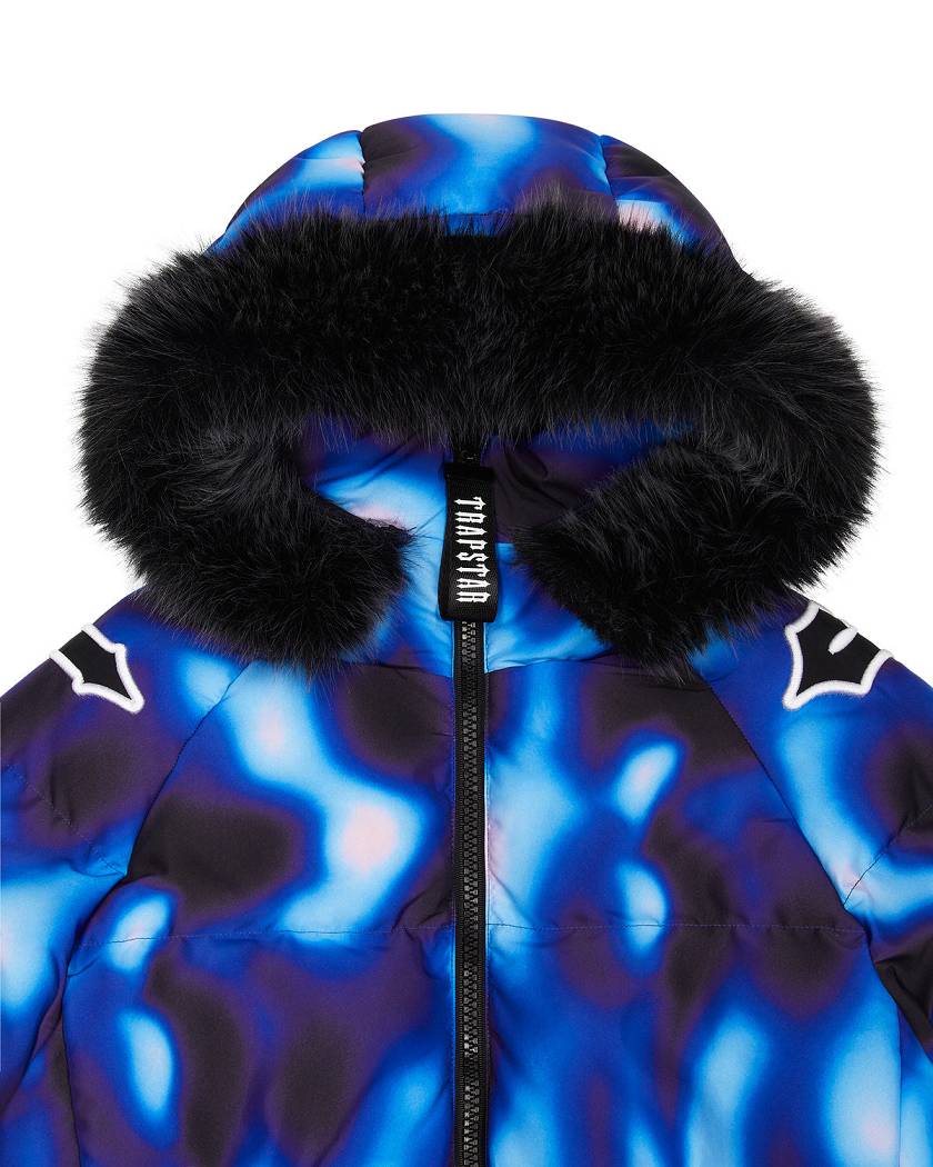Trapstar London Hooded Irongate Sleeve Puffer Černé Blankyt | TS-65439