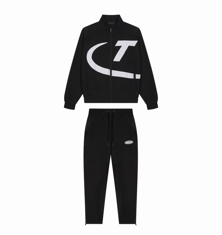 Trapstar London Hyper Shellsuit Černé Bílé | TS-64874