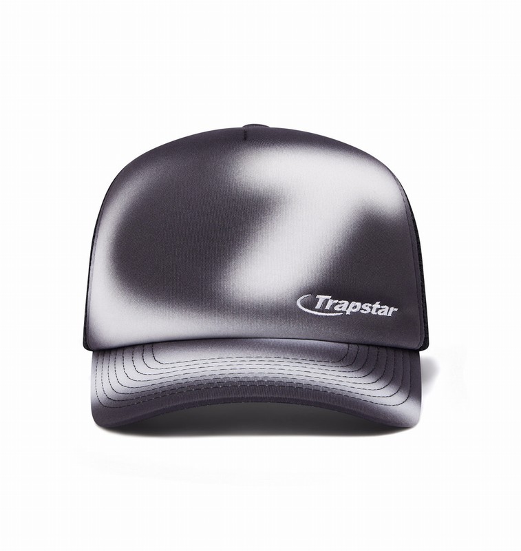 Trapstar London Hyperdrive Blur Trucker Černé Bílé | TS-64762