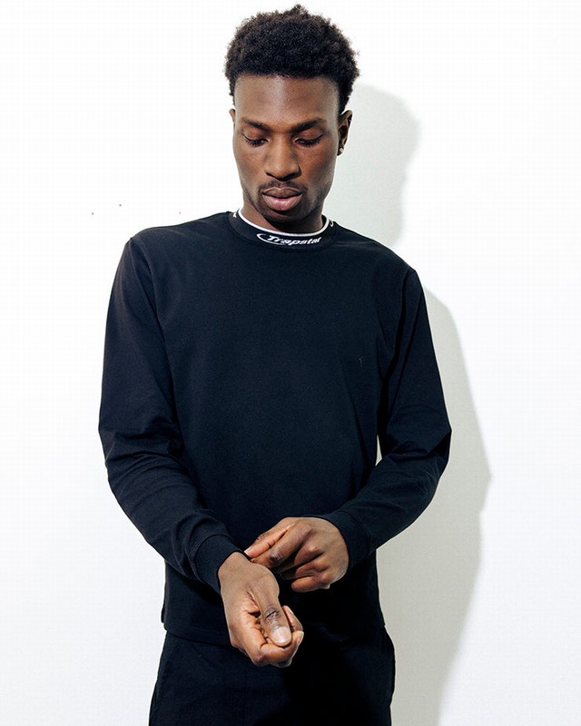 Trapstar London Hyperdrive Collar LS Top Černé Bílé | TS-64974
