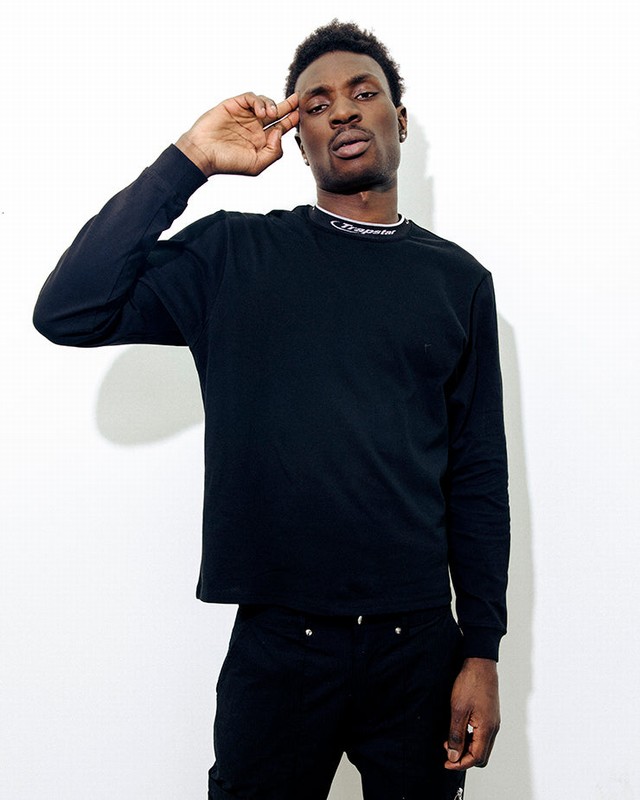 Trapstar London Hyperdrive Collar LS Top Černé Bílé | TS-64974