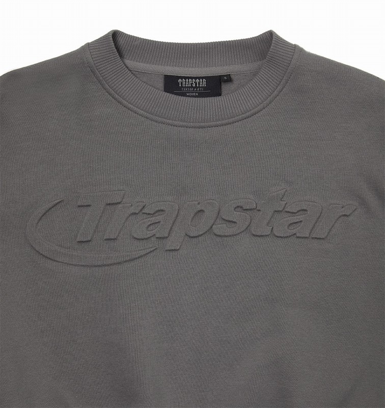 Trapstar London Hyperdrive Crewneck Šedé | TS-64793