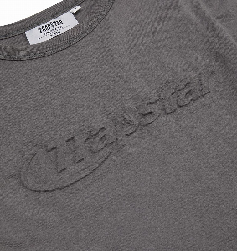 Trapstar London Hyperdrive Cropped Šedé | TS-64794