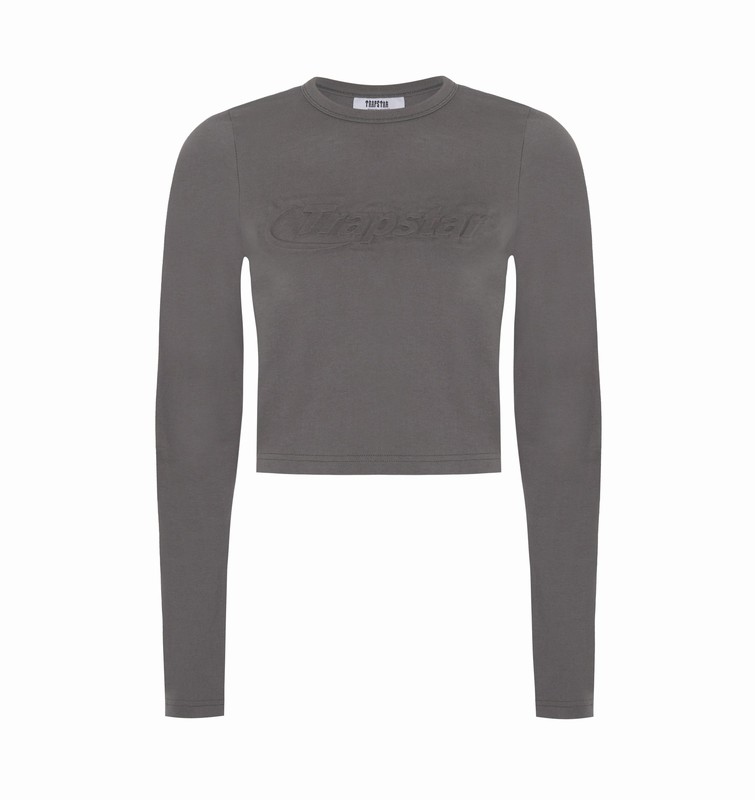 Trapstar London Hyperdrive Cropped Šedé | TS-64794