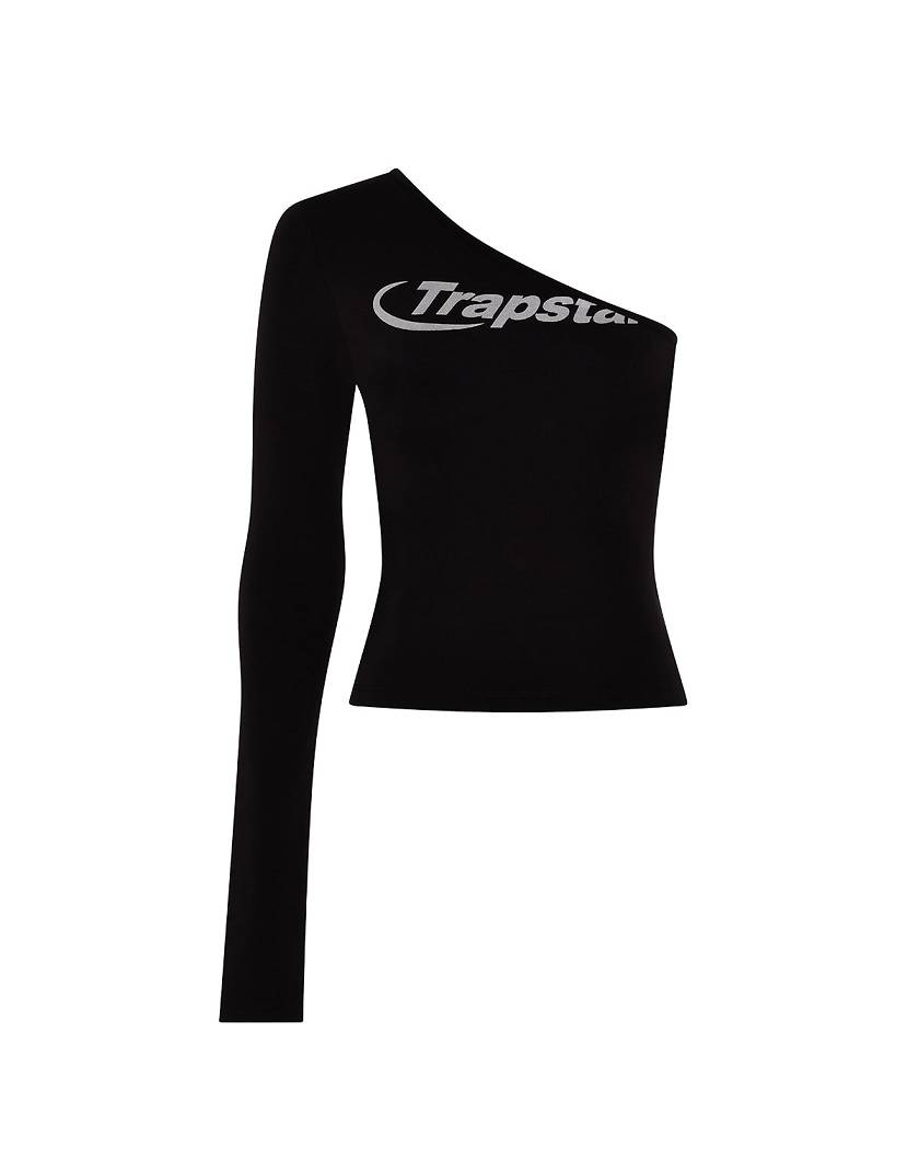 Trapstar London Hyperdrive One Shoulder Top Černé | TS-65115