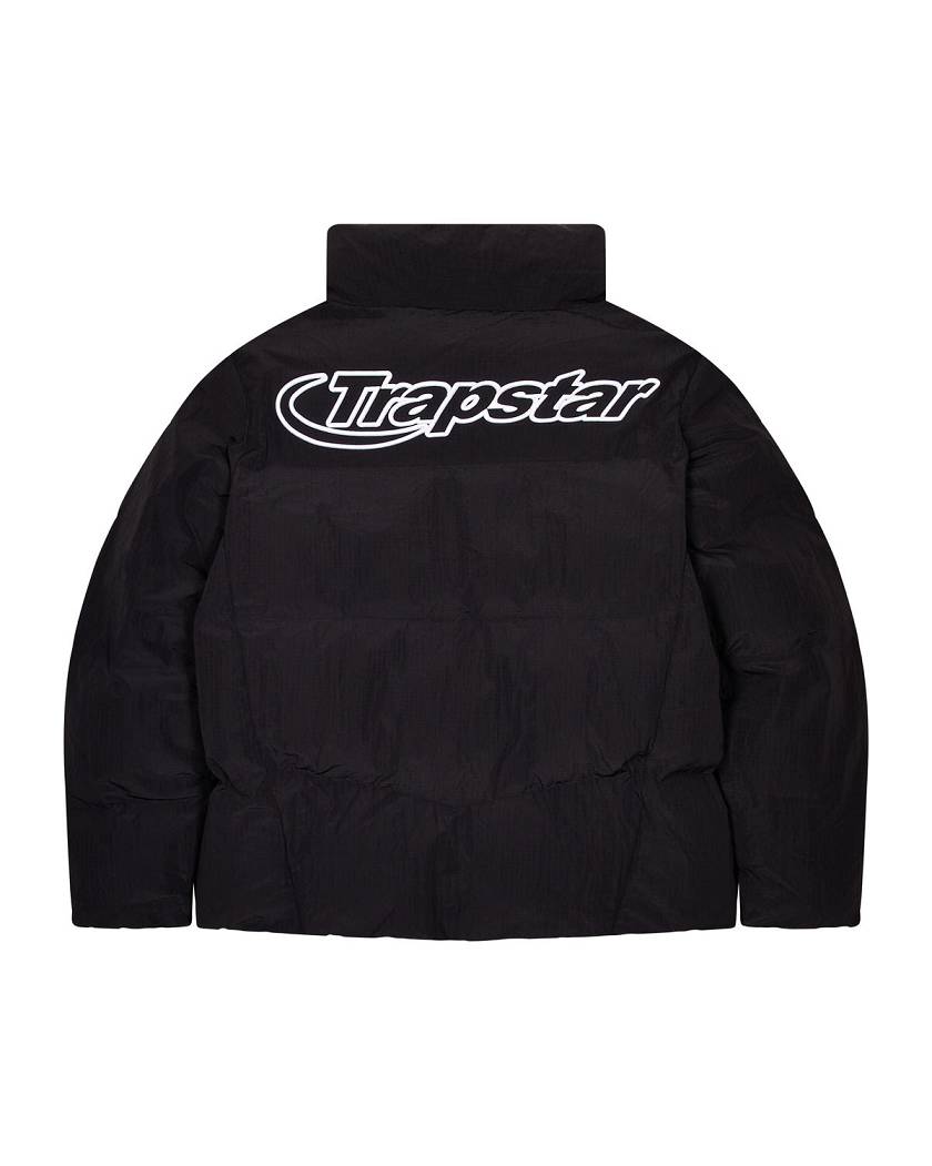 Trapstar London Hyperdrive Ripstop Puffer Černé | TS-65453
