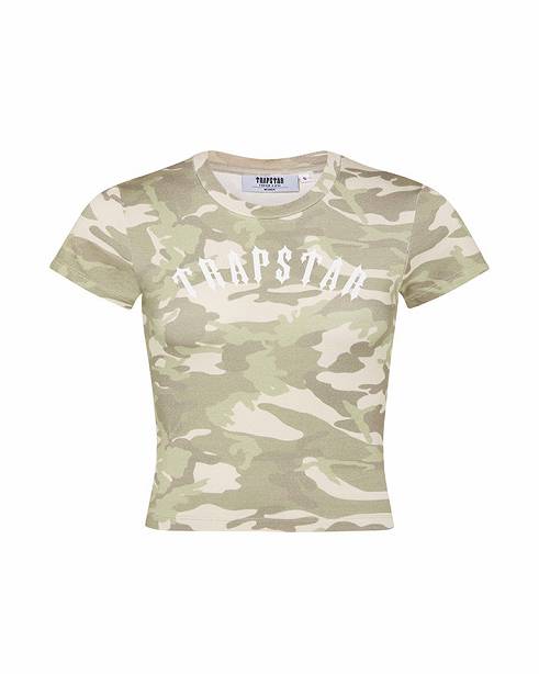 Trapstar London Irongate Arch Baby Tee Hnědé Maskáčové | TS-65129