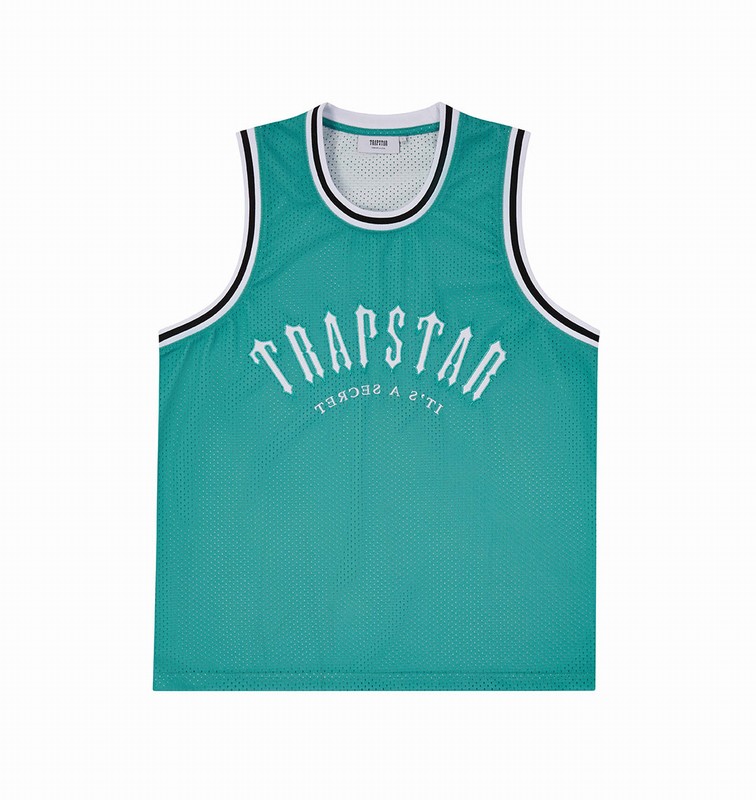 Trapstar London Irongate Arch Basketball Vest Blankyt Bílé | TS-64929