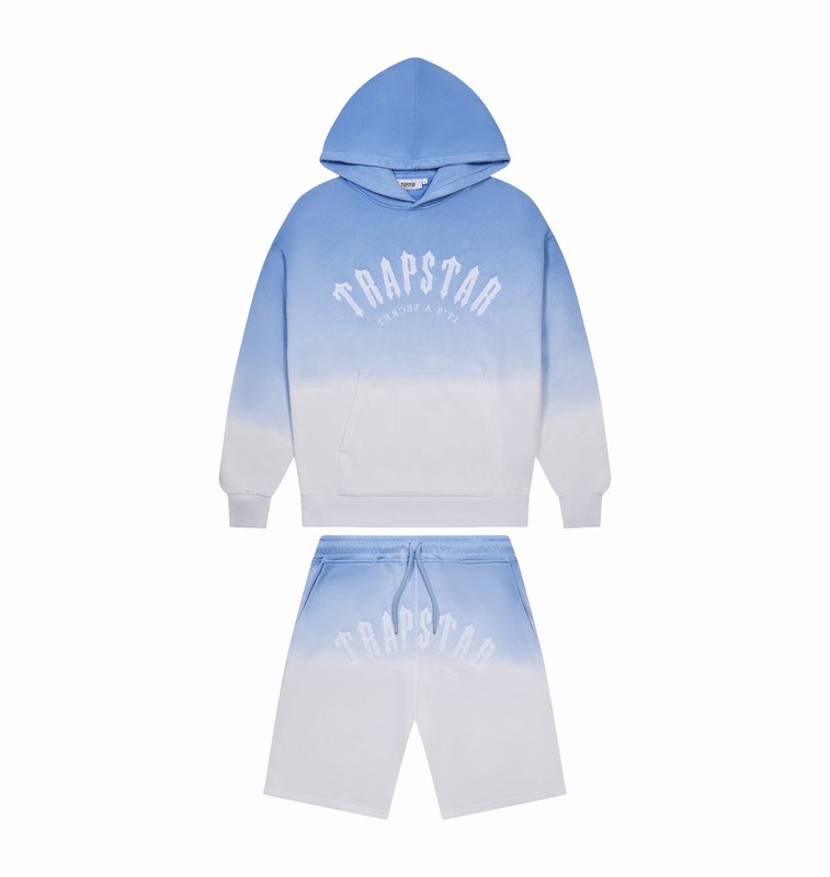 Trapstar London Irongate Arch Chenille Hoodie Short Blankyt | TS-64946