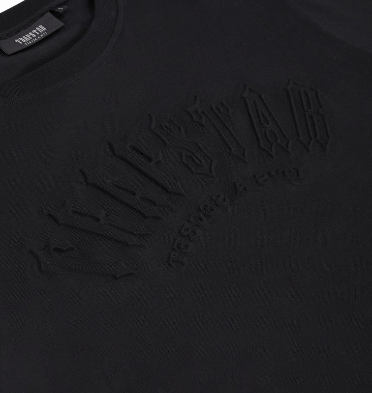 Trapstar London Irongate Arch Embossed Černé | TS-64969