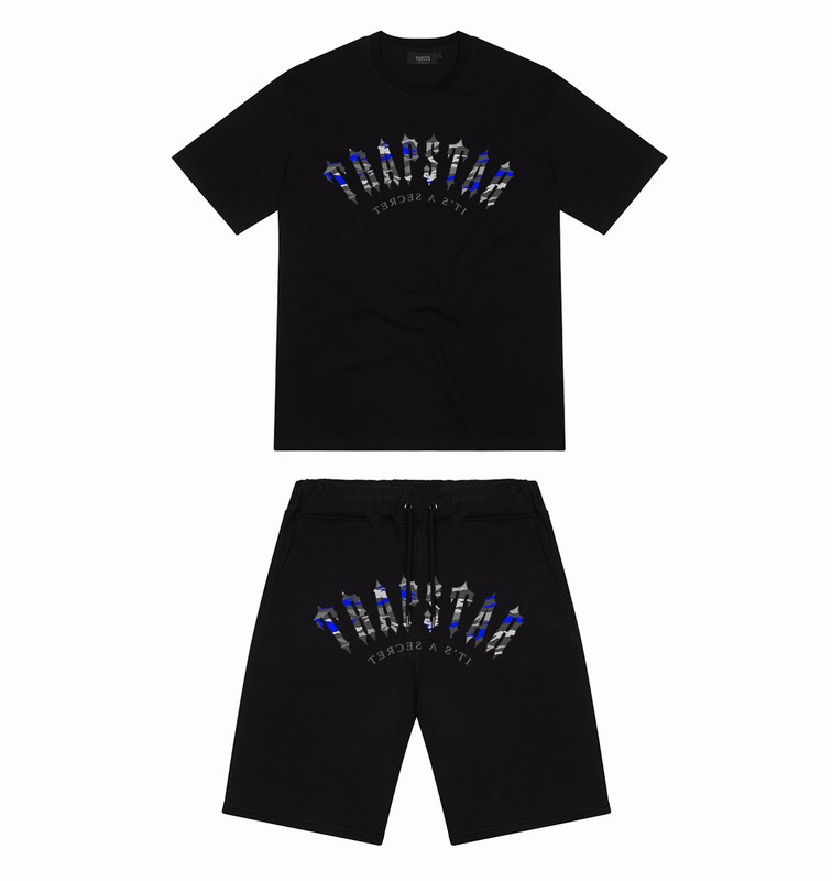Trapstar London Irongate Arch It's A Secret Shorts Černé | TS-64897