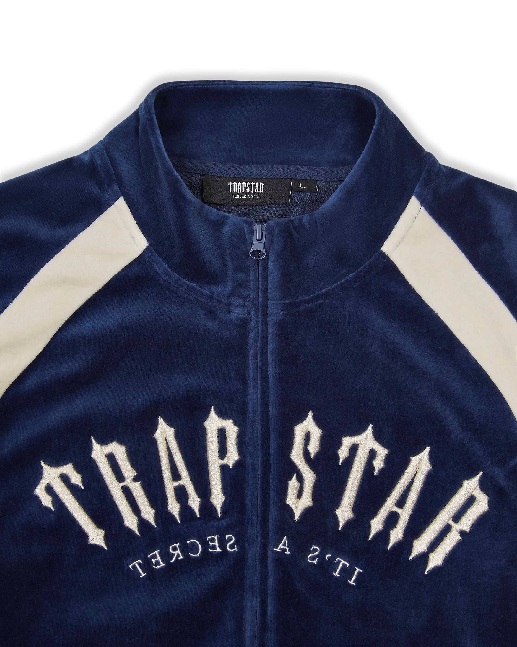 Trapstar London Irongate Arch Velour Tracksuit Tmavě Blankyt | TS-65374