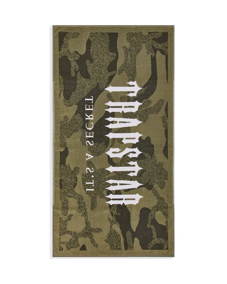 Trapstar London Irongate Beach Towel Hnědožlutý Maskáčové | TS-65205