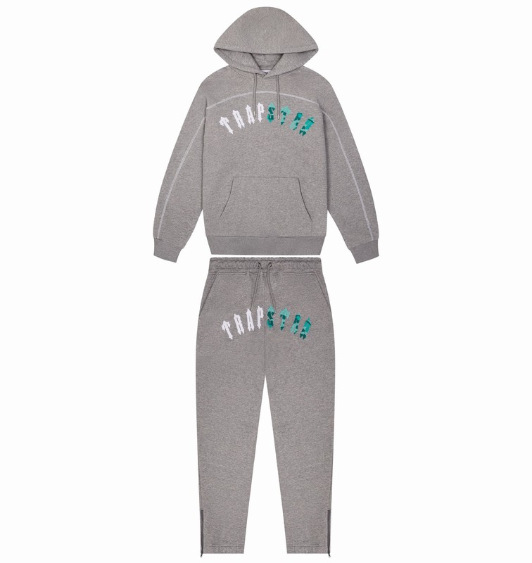 Trapstar London Irongate Chenille Arch Šedé Blankyt | TS-64882