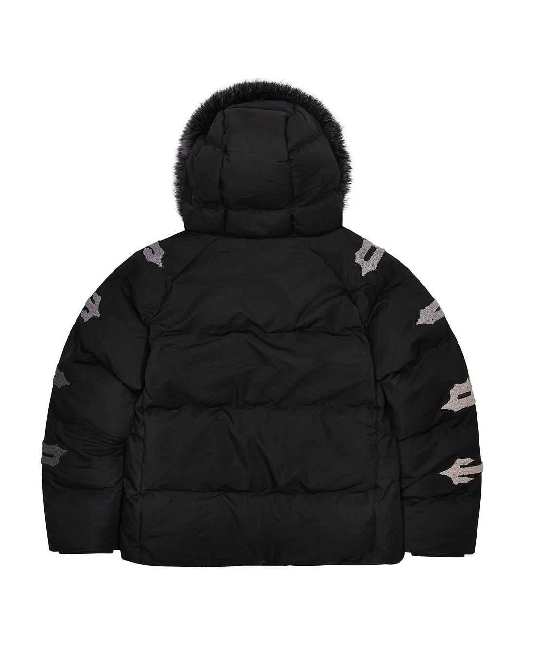 Trapstar London Irongate Chenille Sleeve Puffer Černé | TS-65430