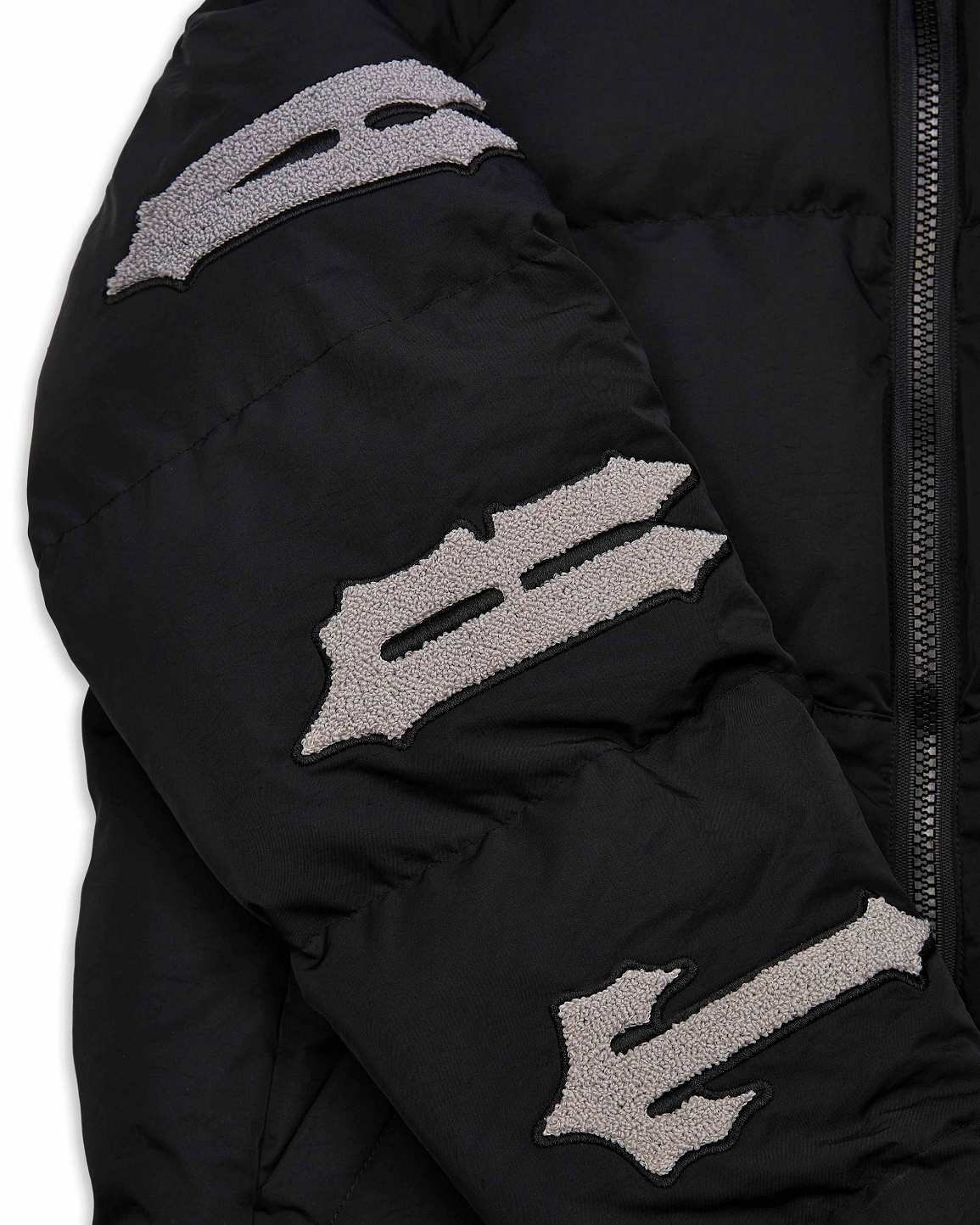Trapstar London Irongate Chenille Sleeve Puffer Černé | TS-65430