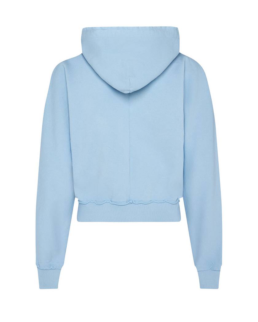 Trapstar London Irongate Cropped Batwing Zip Hoodie Blankyt | TS-65143