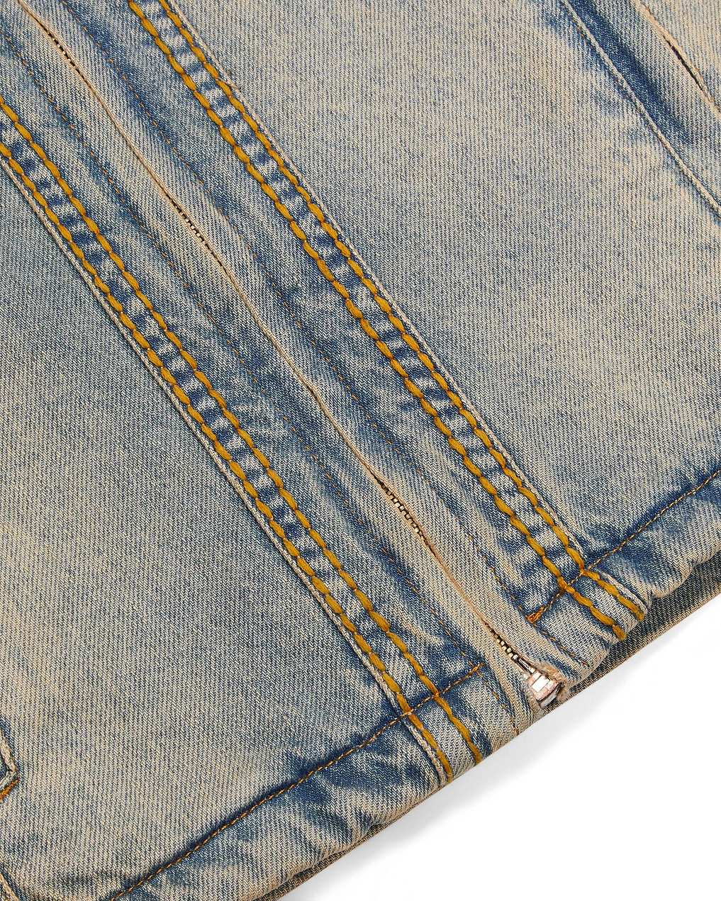 Trapstar London Irongate Denim Motocross Jacket Blankyt | TS-65459