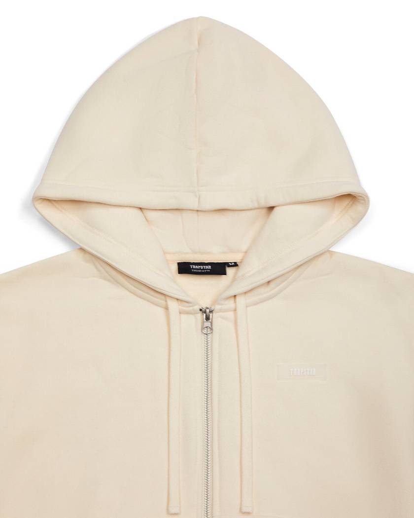 Trapstar London Irongate Hoodie with Silicone Badge Bílé | TS-65154