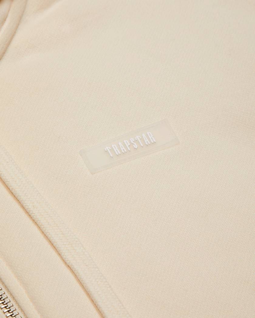 Trapstar London Irongate Hoodie with Silicone Badge Bílé | TS-65144